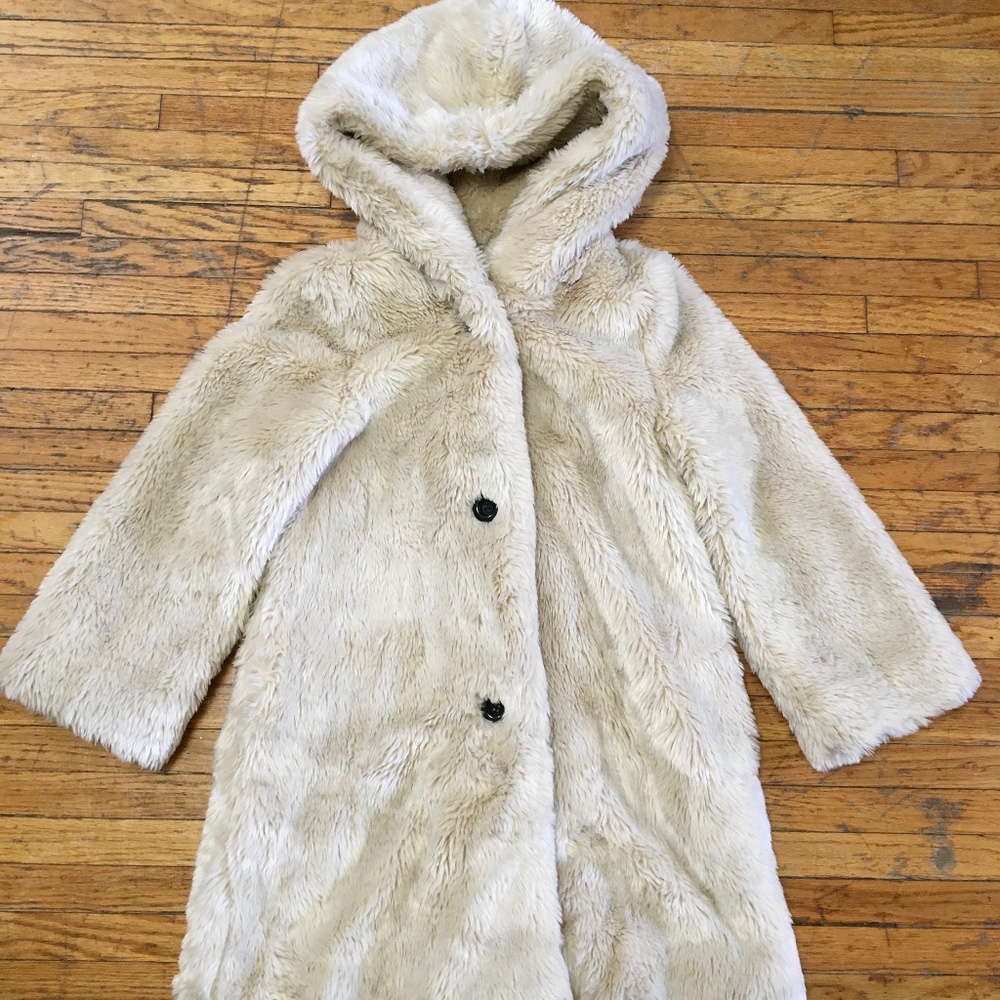 Teddy mid length coat